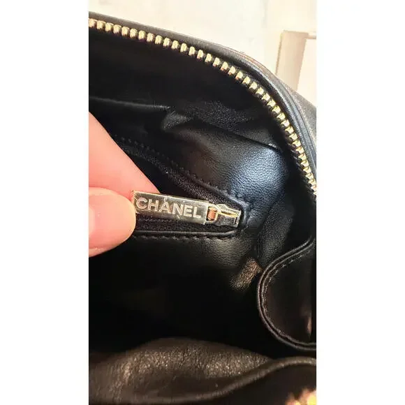 CHANEL BLACK QUILTED BOWLING CHAIN BAG - Picture 14 of 16